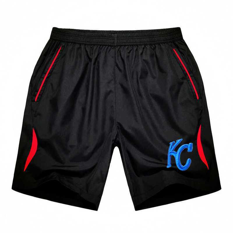 Men's Kansas City Royals Black Red Stripe MLB Shorts,We sell and wholesale Men's Kansas City Royals Black Red Stripe MLB Shorts on line form chian!